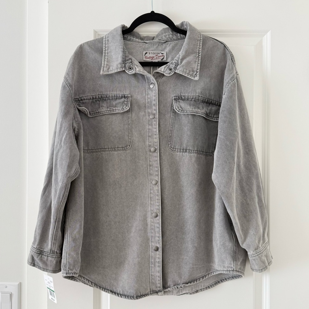 NEW - Stoosh Vintage Denim Shaket Size Large